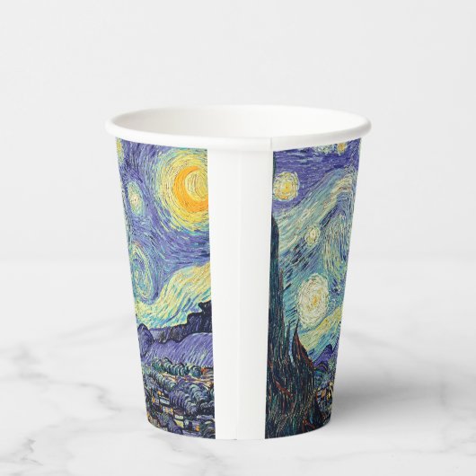 Vincent Van Gogh/ De Sterrennacht Papieren Bekers (Rechts)