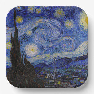 Vincent Van Gogh - De sterrennacht Papieren Bordje