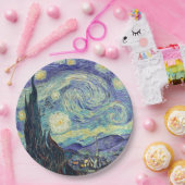 Vincent Van Gogh De Sterrennacht Papieren Bordje (Feest)