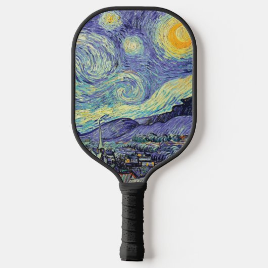 Vincent Van Gogh De Sterrennacht Pickleball Paddle (Achterkant)