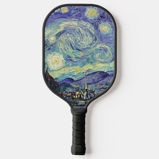 Vincent Van Gogh De Sterrennacht Pickleball Paddle (Achterkant)