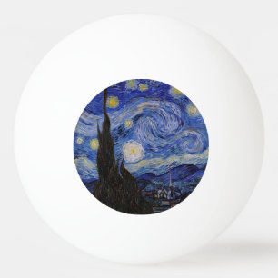 Vincent Van Gogh - De sterrennacht Pingpongbal