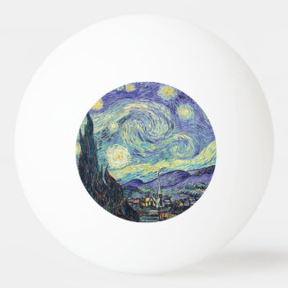 Vincent Van Gogh/ De Sterrennacht Pingpongbal