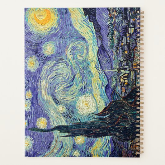 Vincent Van Gogh De Sterrennacht Planner (Achterkant)