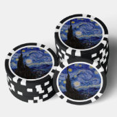 Vincent Van Gogh - De sterrennacht Poker Chips (Opstapeling)