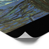 Vincent Van Gogh - de Sterrennacht Poster (Hoek)