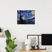 Vincent Van Gogh - De sterrennacht Poster (Thuiskantoor)