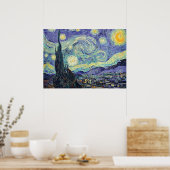 Vincent Van Gogh De Sterrennacht Poster (Keuken)