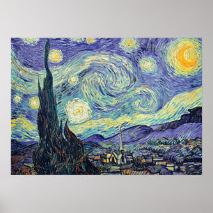 Vincent Van Gogh De Sterrennacht Poster