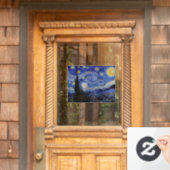 Vincent Van Gogh - De sterrennacht Raamsticker (Huis Deur)
