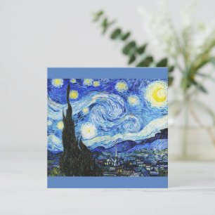 Vincent Van Gogh, De sterrennacht-schilderij Feestdagenkaart