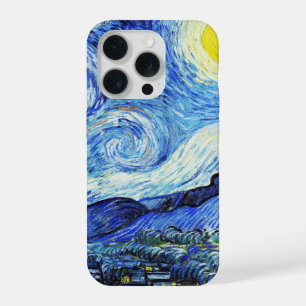 Vincent Van Gogh, De sterrennacht-schilderij iPhone 15 Pro Case
