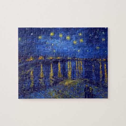 Vincent Van Gogh, De sterrennacht-schilderij Legpuzzel (Horizontaal)