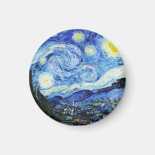 Vincent Van Gogh, De sterrennacht-schilderij Magneet