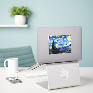 Vincent Van Gogh, De sterrennacht-schilderij Sticker