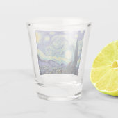 Vincent Van Gogh De Sterrennacht Shot Glas (Achterkant)