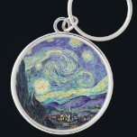 Vincent Van Gogh/ De Sterrennacht Sleutelhanger<br><div class="desc">Vincent van Gogh de Sterrennacht. Dit is een oud meesterwerk van de Nederlandse meesterschilder Vincent Van Gogh was een Nederlandse post-impressionistische schilder. Nachtlandschap. Op de voorgrond staat een boom. De stad ligt in het midden. Bergen op de achtergrond. Er is een maan aan de hemel. sterren en wolken. Dit afbeelding...</div>