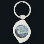 Vincent Van Gogh De Sterrennacht Sleutelhanger<br><div class="desc">Vincent Van Gogh de Sterrennacht. Dit is een oud meesterwerk van de nederlandse hoofdschilder Vincent Van Gogh was een nederlandse post-impressionistische schilder. Dit afbeelding is openbaar.</div>