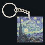 Vincent Van Gogh De Sterrennacht Sleutelhanger<br><div class="desc">Vincent van Gogh de Sterrennacht. Dit is een oud meesterwerk van de Nederlandse meesterschilder Vincent Van Gogh was een Nederlandse post-impressionistische schilder. Nachtlandschap. Op de voorgrond staat een boom. De stad ligt in het midden. Bergen op de achtergrond. Er is een maan aan de hemel. sterren en wolken. Dit afbeelding...</div>