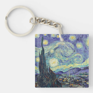Vincent Van Gogh De Sterrennacht Sleutelhanger