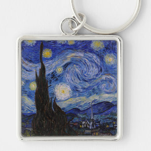 Vincent Van Gogh - De sterrennacht Sleutelhanger