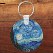 Vincent van Gogh De Sterrennacht Sleutelhanger (Voorkant)