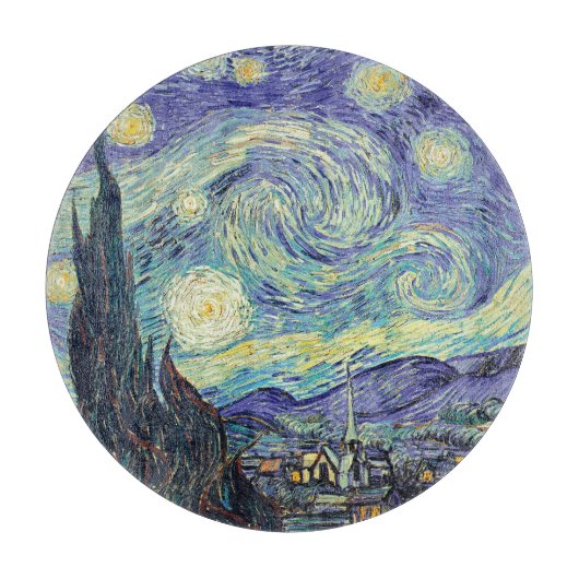 Vincent Van Gogh/ De sterrennacht Snijplank (Voorkant)