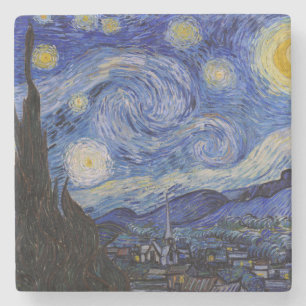 Vincent Van Gogh - De sterrennacht Stenen Onderzetter
