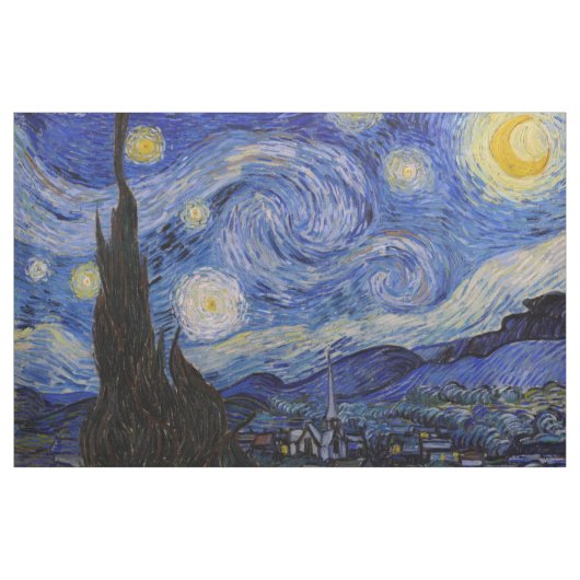 Vincent Van Gogh - De sterrennacht Stof (Yard (91,4 cm))
