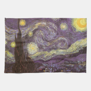 Vincent van Gogh - De sterrennacht Theedoek