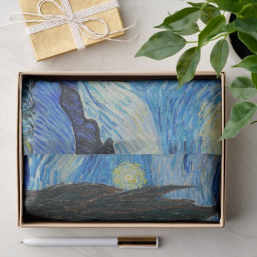 Vincent Van Gogh De Sterrennacht Tissuepapier (Geschenk)