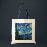 Vincent Van Gogh De Sterrennacht Tote Bag<br><div class="desc">Vincent van Gogh is de Sterrennacht</div>