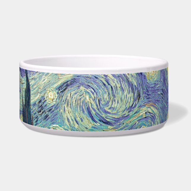 Vincent Van Gogh/ De Sterrennacht Voerbakje (Links)