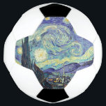Vincent Van Gogh De Sterrennacht Voetbal<br><div class="desc">Vincent van Gogh de Sterrennacht. Dit is een oud meesterwerk van de Nederlandse meesterschilder Vincent Van Gogh was een Nederlandse post-impressionistische schilder. Nachtlandschap. Op de voorgrond staat een boom. De stad ligt in het midden. Bergen op de achtergrond. Er is een maan aan de hemel. sterren en wolken. Dit afbeelding...</div>