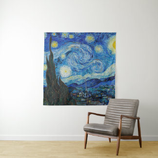 Vincent Van Gogh De Sterrennacht Wandkleed