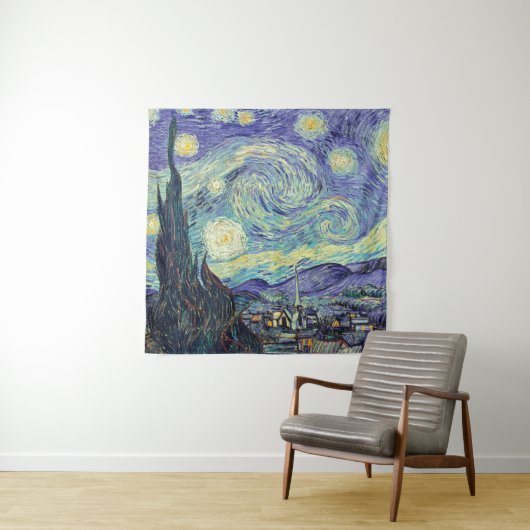 Vincent Van Gogh De Sterrennacht Wandkleed (In situ)