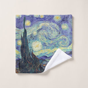 Vincent Van Gogh/ De sterrennacht Washandje