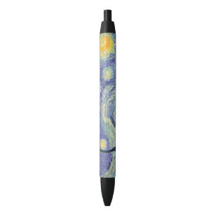 Vincent Van Gogh/ De Sterrennacht Zwarte Inkt Pen