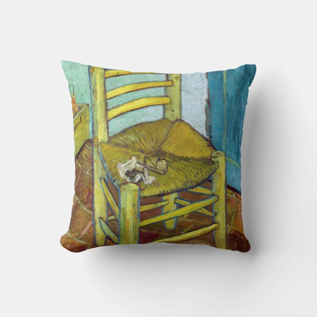 Vincent van Gogh - De stoel van Van Gogh Kussen (Voorkant)