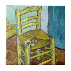 Vincent van Gogh - De stoel van Van Gogh Tegeltje