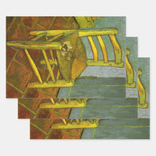 Vincent van Gogh - De stoel van Vincent met zijn p Inpakpapier Vel