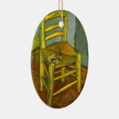 Vincent van Gogh - De stoel van Vincent met zijn p Keramisch Ornament (Rechts)