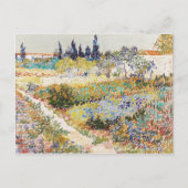 Vincent van Gogh De Tuin van Arles 1888 Schilderij Briefkaart (Voorkant)