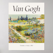 Vincent van Gogh De Tuin van Arles Kunstdruk Poster (Voorkant)