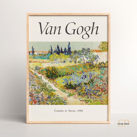 Vincent van Gogh De Tuin van Arles Kunstdruk Poster