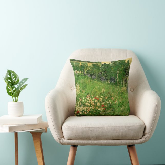 Vincent van Gogh - De tuin van Daubigny Kussen (Stoel)