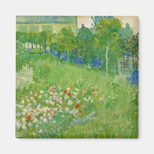 Vincent Van Gogh "De tuin van Daubigny" Magneet (Voorkant)