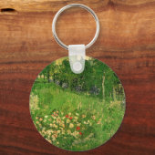 Vincent van Gogh - De tuin van Daubigny Sleutelhanger (Voorkant)