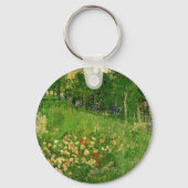 Vincent van Gogh - De tuin van Daubigny Sleutelhanger (Achterkant)