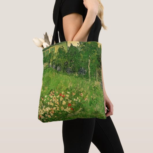 Vincent van Gogh - De tuin van Daubigny Tote Bag (Dichtbij)